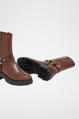 Leren Enkellaarzen Zephira - Bruin