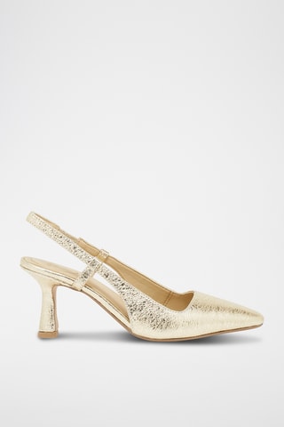 Escarpins en cuir Sayuri - Doré