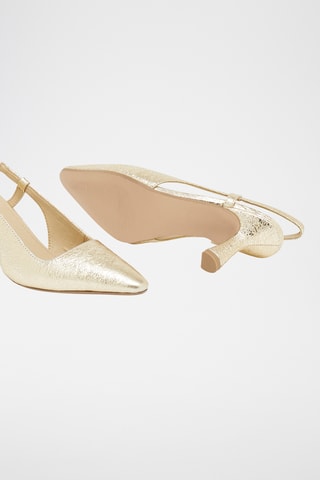 Escarpins en cuir Sayuri - Doré