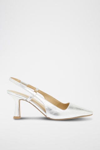 Escarpins en cuir Sayuri - Argenté