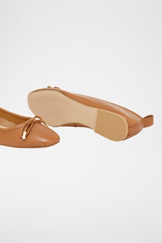 Ballerines en cuir Kohana - Camel