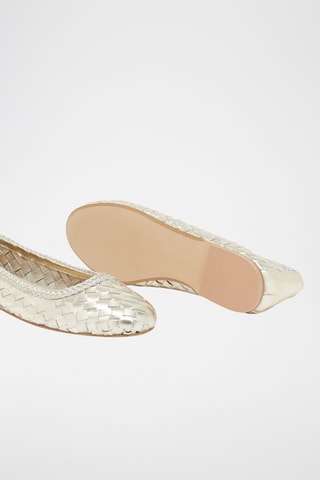 Ballerines en cuir Eliora - Doré