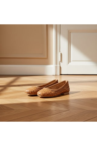 Ballerines en cuir Eliora - Camel