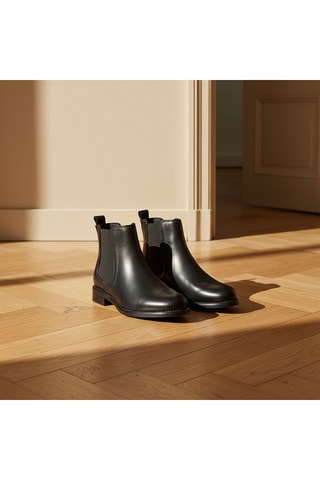 Bottines Chelsea en cuir Guillemette - Noir