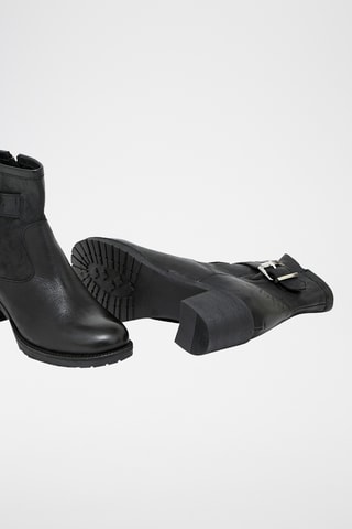 Leren Enkellaarzen Galetta - Zwart