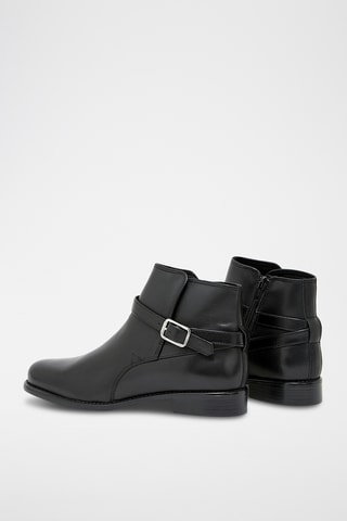 Bottines en cuir Freya - Noir