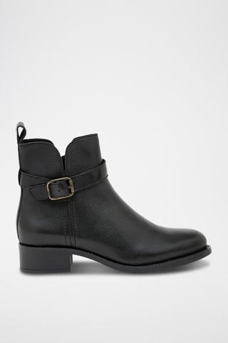 Bottines en cuir Eleonore - Noir