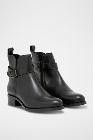 Bottines en cuir Eleonore - Noir