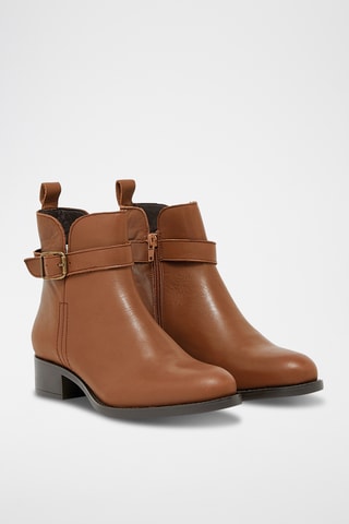 Bottines en cuir Eleonore - Camel