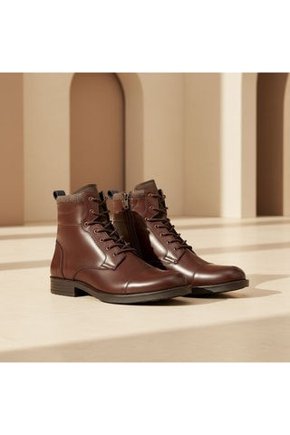 Boots en cuir Elio - Marron