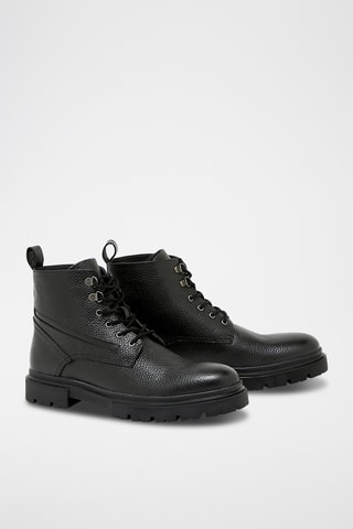 Boots en cuir Phileas - Noir