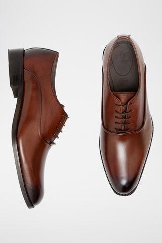 Richelieus en cuir Alwin - Camel