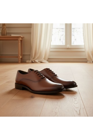 Richelieus en cuir Alwin - Camel