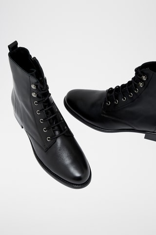 Leren Enkellaarzen Kalysta - Zwart