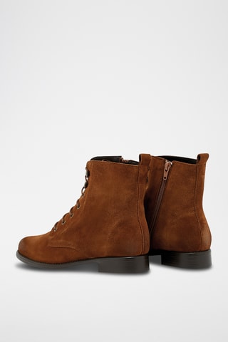 Splitnubuck Enkellaarzen Kalysta - Camel