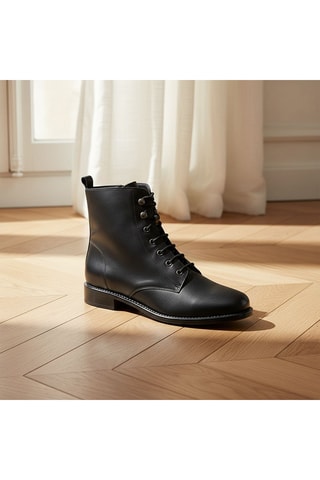 Leren Enkellaarzen Kalysta - Zwart