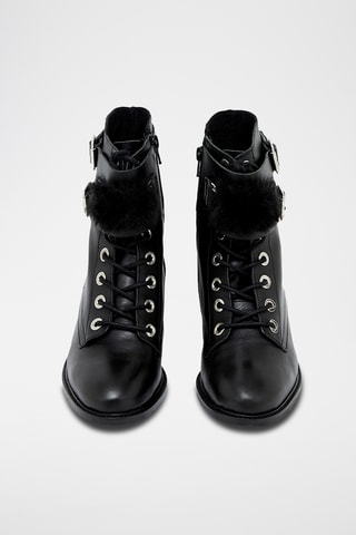 Leren Enkellaarzen Kyra - Zwart