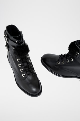 Leren Enkellaarzen Kyra - Zwart