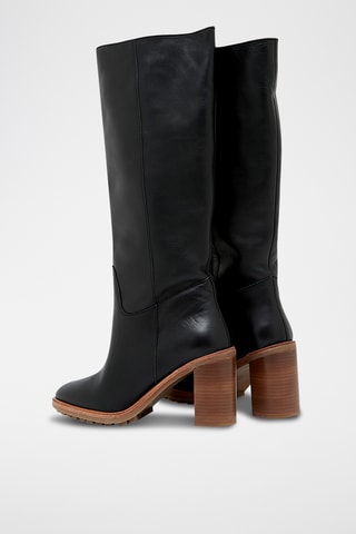 Bottes en cuir Hecate - Noir