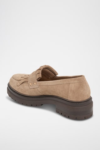 Mocassins en nubuck Vivienne - Taupe