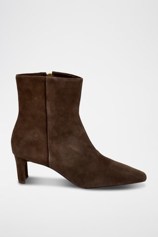 Nubuck Enkellaarzen Assia - Bruin