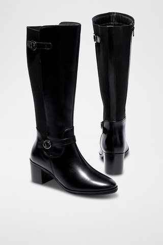 Bottes en cuir Poli - Noir