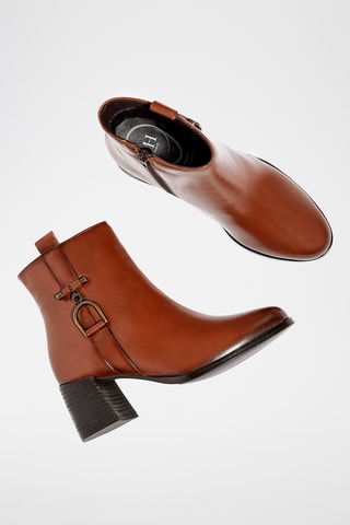 Leren Enkellaarzen Polina - Bruin