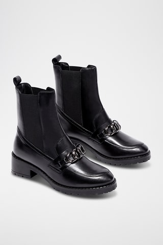Leren Chelsea Boots Pavan - Zwart