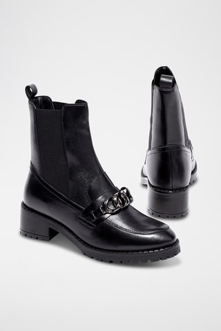 Leren Chelsea Boots Pavan - Zwart