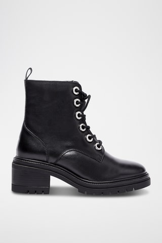 Lakleren Enkellaarzen Shira - Zwart