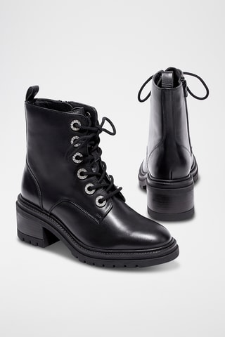 Lakleren Enkellaarzen Shira - Zwart