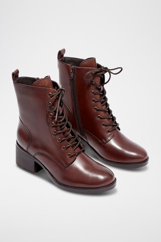 Lakleren Enkellaarzen Althea - Bruin