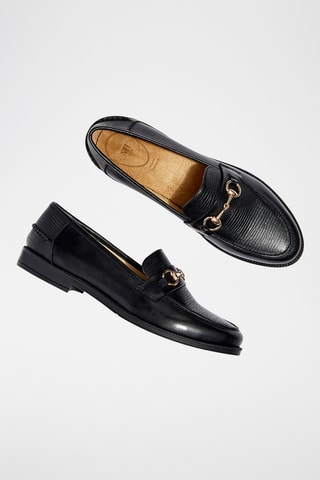 Mocassins en cuir verni Lumina - Noir