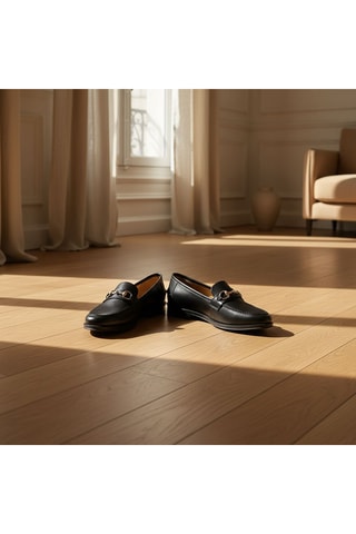 Mocassins en cuir verni Lumina - Noir