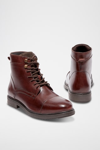 Boots en cuir verni Kelio - Marron
