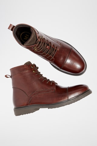 Boots en cuir verni Kelio - Marron