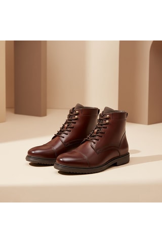 Boots en cuir Kelio - Marron