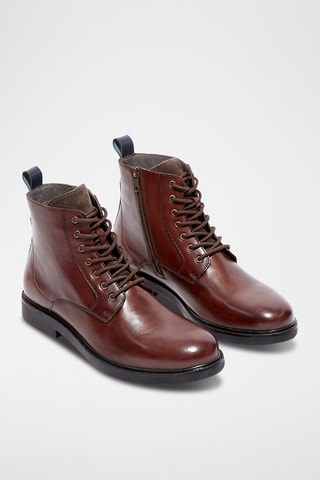 Boots en cuir Lior - Marron