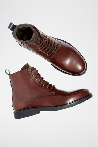 Boots en cuir Lior - Marron