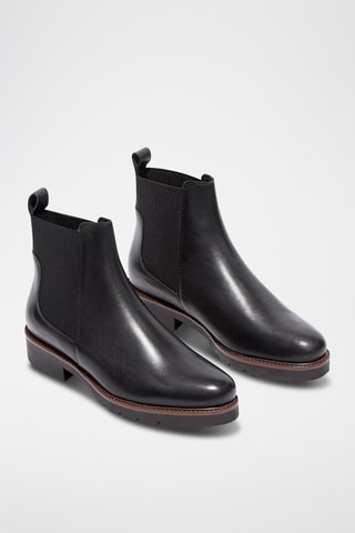 Bottines Chelsea en cuir Serah - Noir