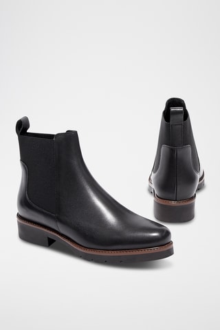 Bottines Chelsea en cuir Serah - Noir