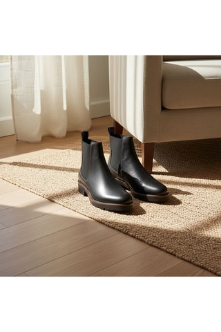 Bottines Chelsea en cuir Serah - Noir