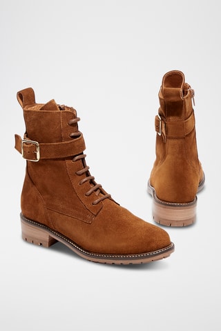 Nubuck Enkellaarzen Ariya - Bruin