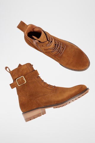 Nubuck Enkellaarzen Ariya - Bruin