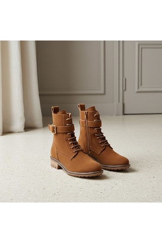 Nubuck Enkellaarzen Ariya - Bruin