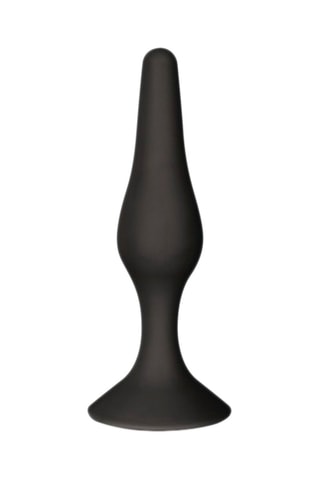 Buttplug met Zuignap  
Zwart - 15 cm