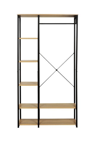 Vestidor doble Manufacture - Negro e imitación madera