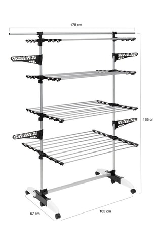Tendedero Optima de 4 niveles - 40 m para tender