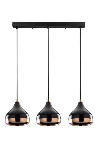 Suspension Yildo - Noir et cuivré - 3 x 40 W