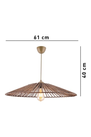 Suspension en bambou - Naturel